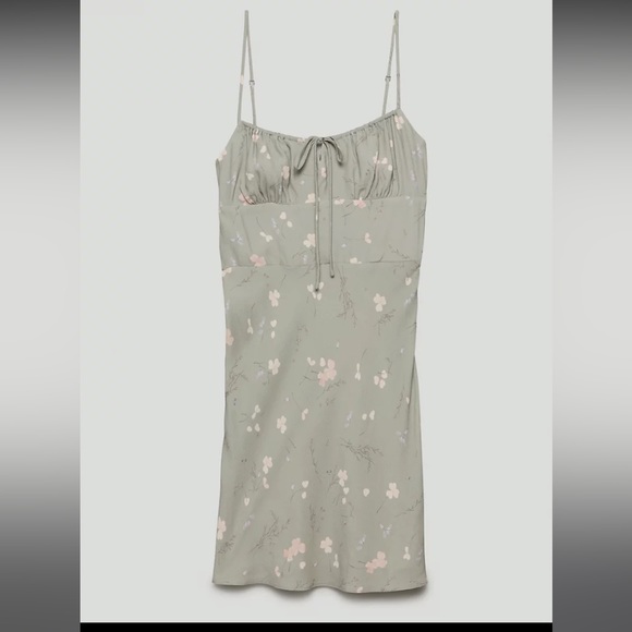 WILFRED Bellow mini dress in sage - Picture 2 of 6